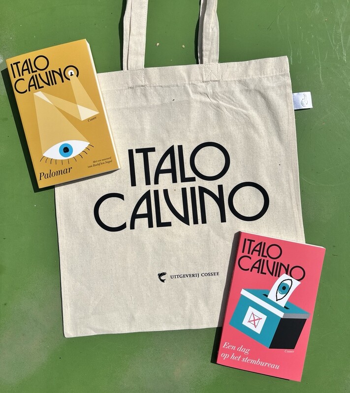Omslag van boek: Palomar + Een dag op het stembureau + gratis Calvino-totebag
